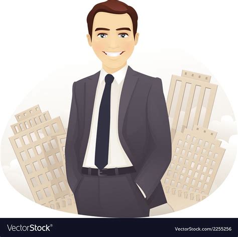 Handsome Businessman With His Hands In The Pockets Download A Free