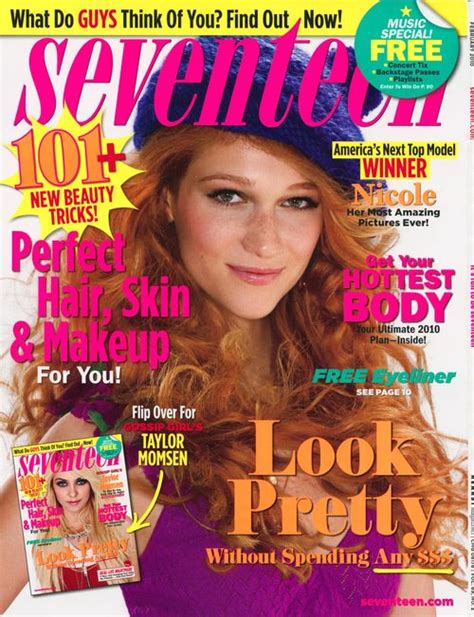 Nicole Fox In Seventeen Magazine Americas Next Top Model Photo