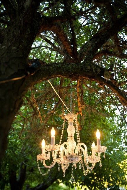 I Will Hang A Chandelier In My Trees This Would Be Cool For An