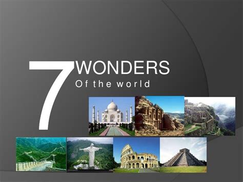 8th Wonders Of The World List