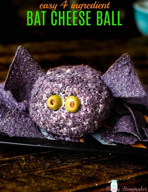 Bat Cheese Ball Mrs Happy Homemaker