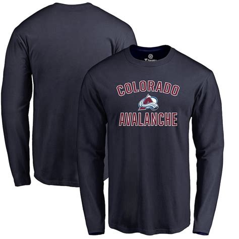 Mens Colorado Avalanche Navy Victory Arch Big And Tall Long Sleeve T Shirt