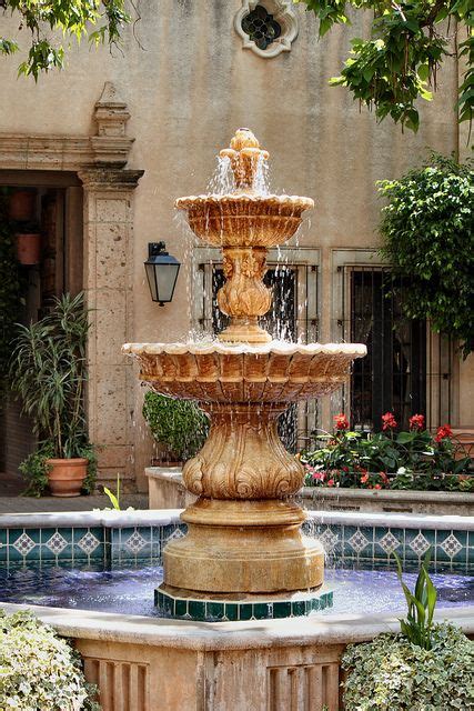 60 Spanishmexican Outdoor Fountains Ideas In 2020 Fountains