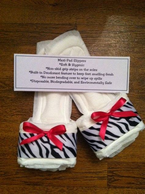 Fake product box for pranks, practical jokes, revenge, send directly to the person you want to embarrass (100% anonymous) crazynoveltyguy. Zebra Print Maxi Pad Bedroom Slippers with Pink by ...