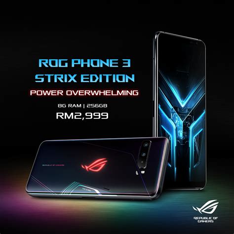The price of the smartphone. ASUS ROG Phone 3 Officially Available in Malaysia Starting ...