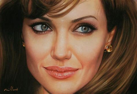 Angelina Jolie Giz Pastel Seco Fabiano Millani Fine Arts In 2019