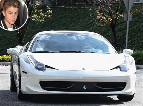 This time it wasn't for at approximately 1:30 am the car was pulled over when it was discovered that the doucher behind the. Police Pull Over Justin Bieber's White Ferrari For Speeding