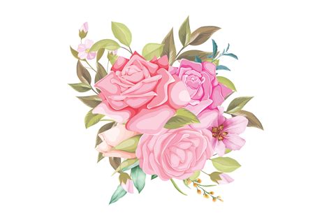 Flowers Watercolor Vector Illustration Graphic By Aekblahareda