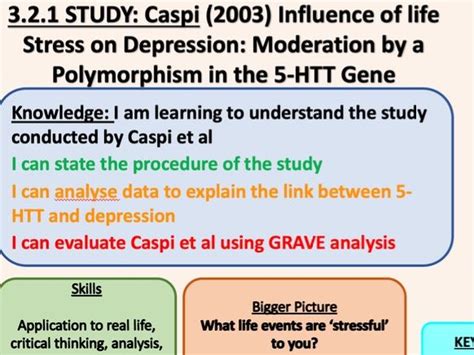 Edexcel Gcse Psychology 9 1 Psychological Problems Depression Key Study