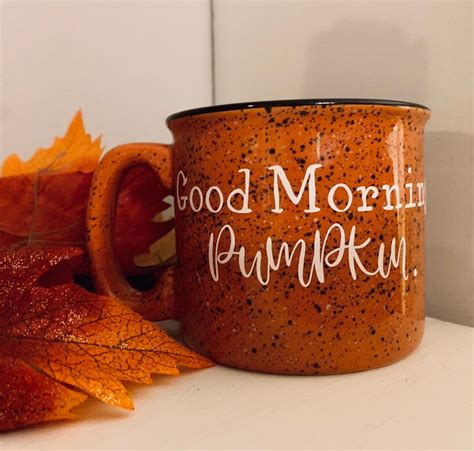 Good Morning Pumpkin Fall Ceramic Mug Etsy Canada