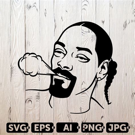 Snoop Dogg SVG Cutting Files 5 West Coast Digital Clip Art | Etsy