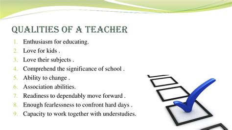 Ppt Qualities Of A Good Teacher Powerpoint Presentation Free