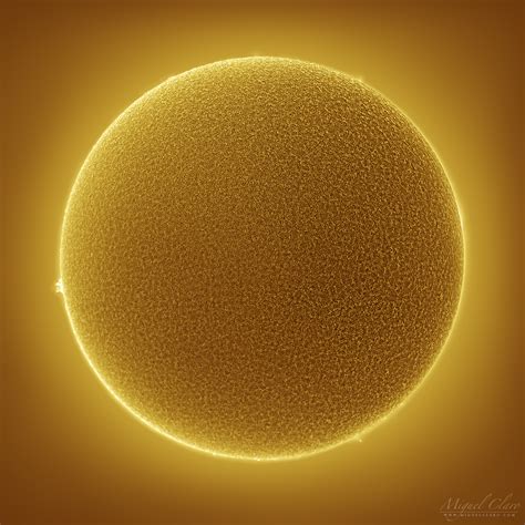 The Sun Surface Revealed In Hydrogen Alpha Astrophotography By Miguel