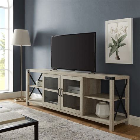Rowland Tv Stand For Tvs Up To 78 With Images Living Room Tv Stand