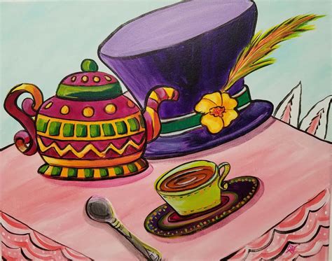 Due to covid restrictions, we will not be accepting any large party reservations in the near future. Mad Hatter's Tea Party - Brush & Cork