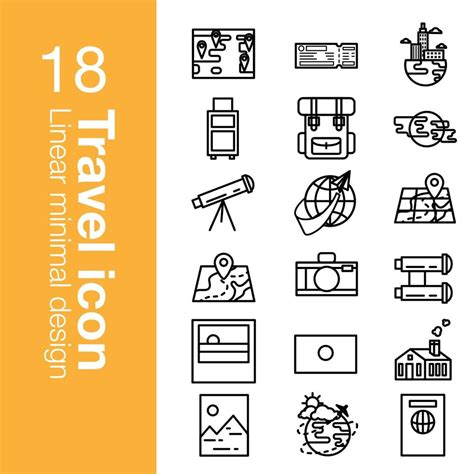 Summer Vacation Travel Collection Icon 8925496 Vector Art At Vecteezy