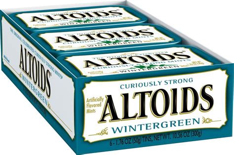 Altoids Classic Wintergreen Breath Mints 176 Ounce 6 Count Pack Of