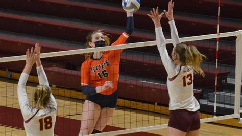 hope college volleyball finishes no 9 in acva poll