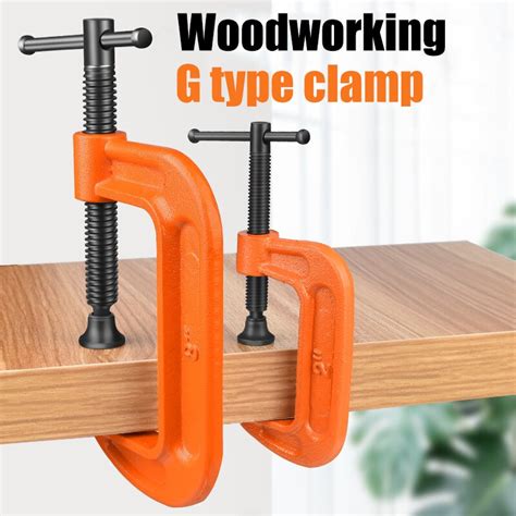 Heavy Duty G Clamp 123 Inch Woodworking Clamp Quick Grip Carpentry