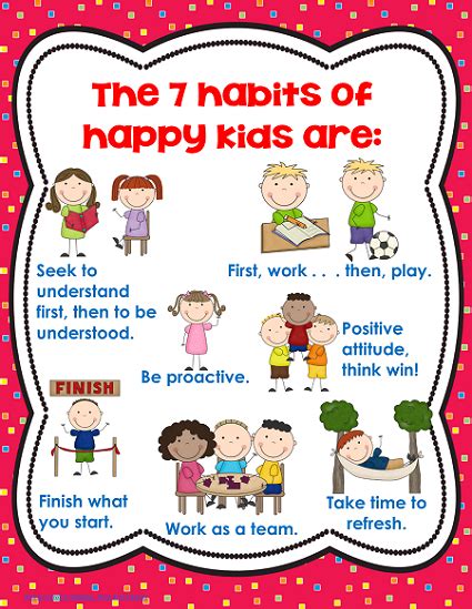 7 Habits For Kids Printables 17 Best Images Of Worksheet The Seven