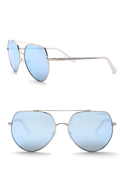 Guess 58mm Aviator Sunglasses In Sdknickblumr Modesens