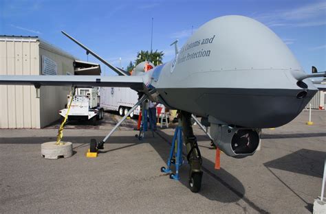 Mq9 Reaper Unmanned Aerial Vehicle Front View