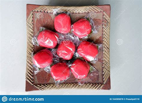 Kue Mendut Is Indonesian Kue Or Traditional Snack Of Soft Glutinous