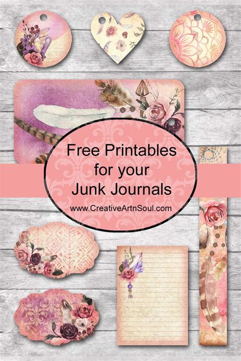 Free Junk Journal Printables Scrapbook Printables Free Printable