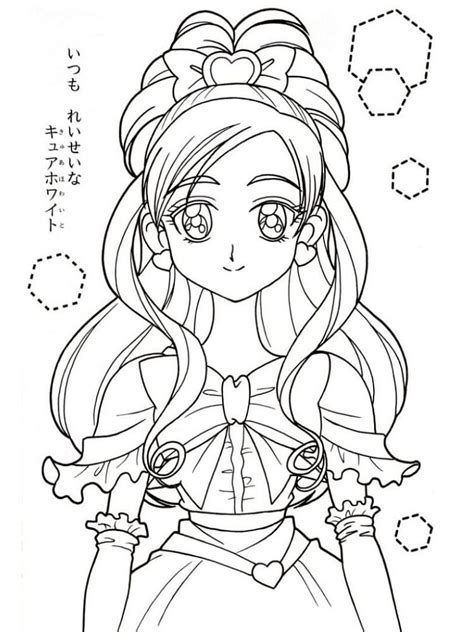 Chloe Glitter Force Coloring Page Anime Coloring Pages