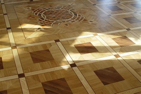 Solid Wood Floor Art Mosaic Panels Luxury Wood Flooring