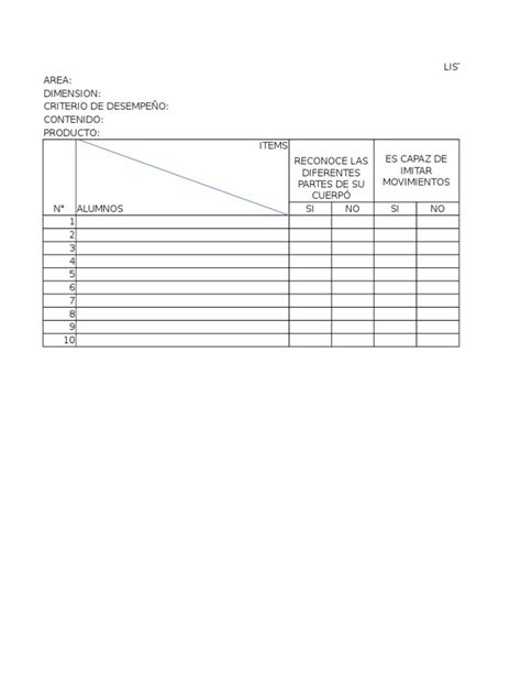 Pdf Lista De Cotejo Excel Dokumen Tips