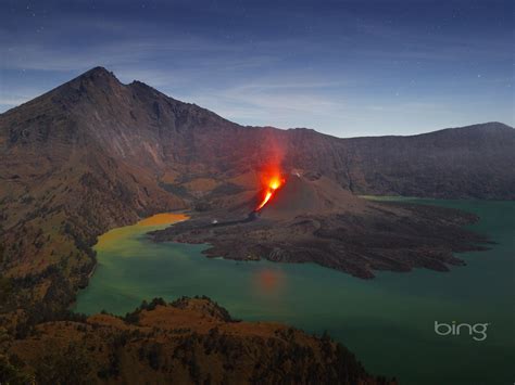Volcanic Eruption 2013 Bing Theme Widescreen Wallpaper Preview