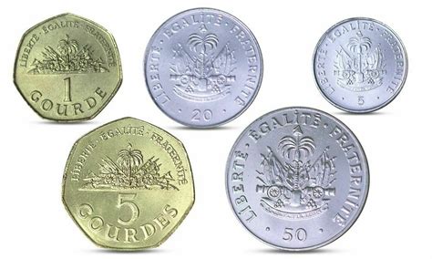 Haití Set 5 Monedas 5 20 50 Centimes 1 5 Gourdes 1995 2011 SC UNC