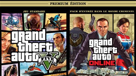 Buy new or used/preowned grand theft auto v for any console. gta-v-premium-edition-avril-pack-entree-monde-criminel - Giky