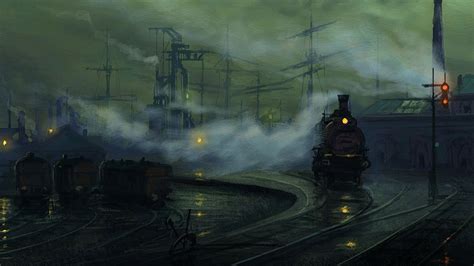 Artwork Fantasy Art Concept Art Smoke Demon Train Steampunk Steam