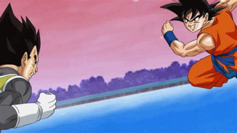 Share the best gifs now >>>. Goku vs Vegeta, Dragon Ball Super. VEJA MAIS ...