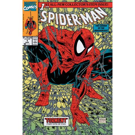 Spider Man No1 Cover Spider Man Comic Book Marvel Artwork Print Wall