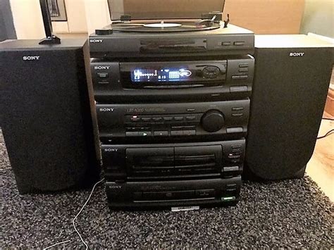 Sony Lbt N300 Stack System With Turntable Cd Double Tape Deck And Fm