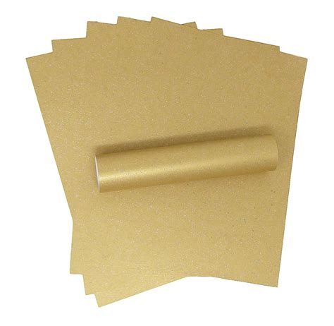 10 Sheets A4 Harvest Gold Iridescent Sparkle Card Quality 300gsm Syntego
