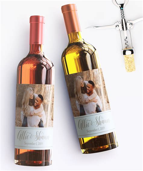 Excited To Share The Latest Addition To My Etsy Shop Photo Wine Label Weddi Wine Bottle