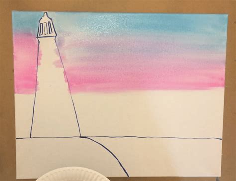 Lighthouse Painting Step By Step Acrylic Tutorial With Pictures