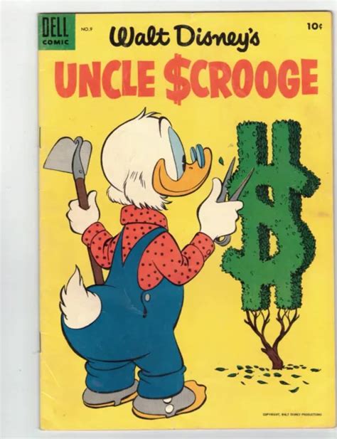 Walt Disneys Uncle Scrooge 9 Dell Comic 1955 Carl Barks Finevf 50