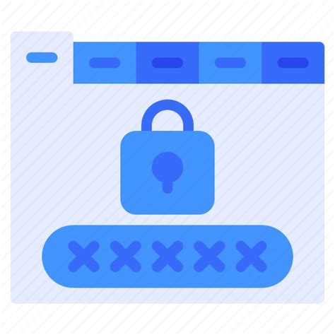 Browser Locked Password Tab Web Icon