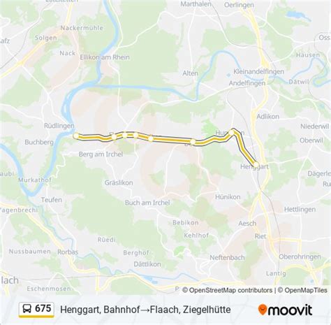 675 Route Schedules Stops And Maps Henggart Bahnhof‎→flaach