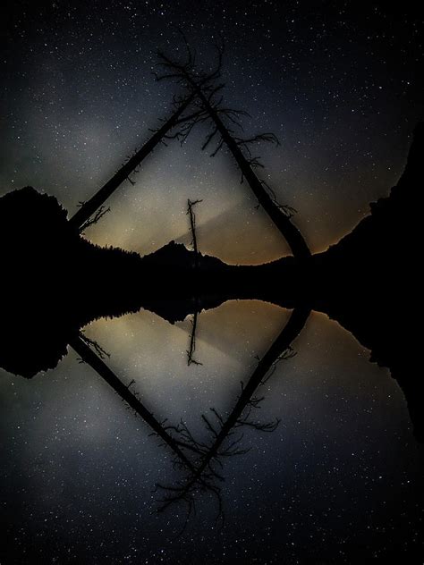 Snow Lake Moonrise Reflection Digital Art By Pelo Blanco Photo Fine