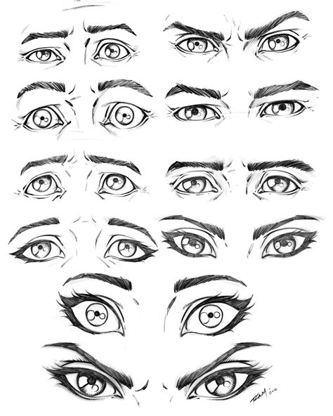Ram Studios Comics Drawing Eyes Various Expressions By Robert A Marzullo