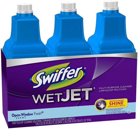 Swiffer Wetjet Multi Purpose Floor Cleaner Solution 3 Pack 3 X 125 L