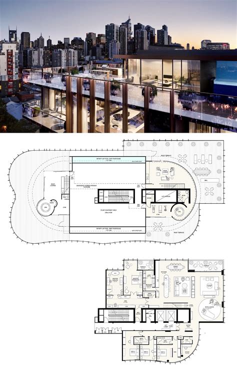 The Adderley Melbourne Penthouse Model House Plan Architectural