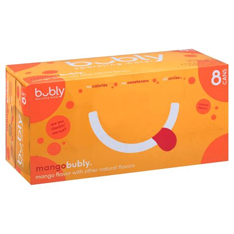 Bubly Mango Sparkling Water 12 Oz Cans Shop Water At H E B