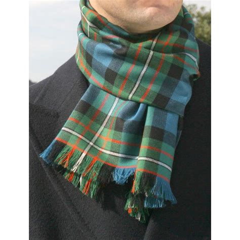 Lambswool Scottish Clan Scarf Forsyth Modern Tartan Accessories Fashion